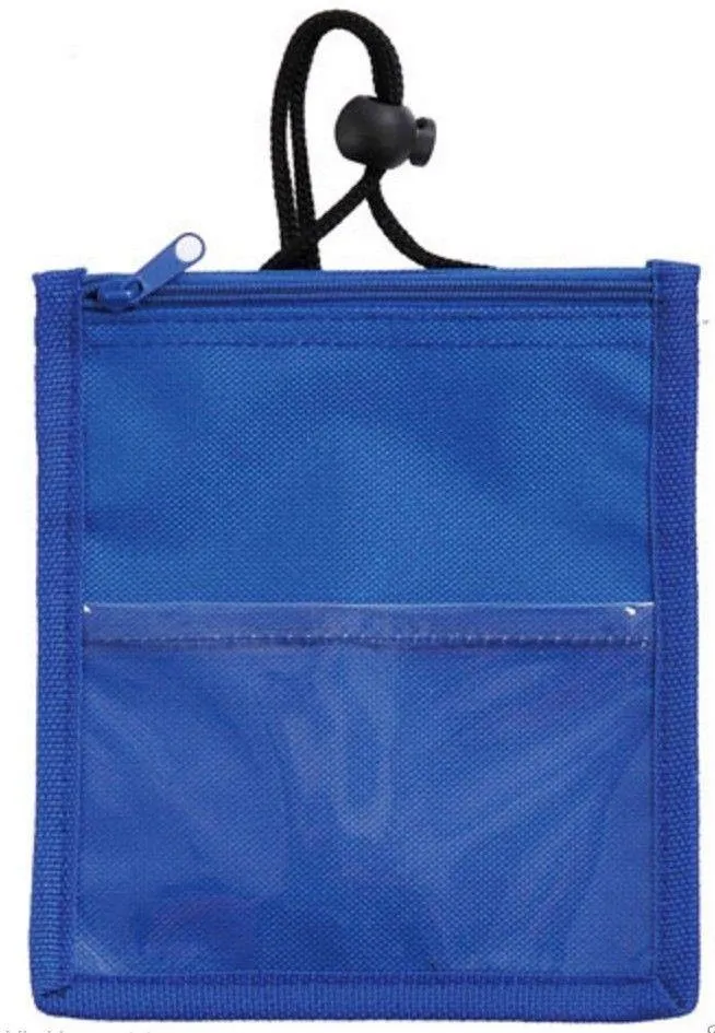 1 Dozen Conference Badge Id Card Holder Trade Show Badge 5X6inch W/Zipper Wholesale Bulk