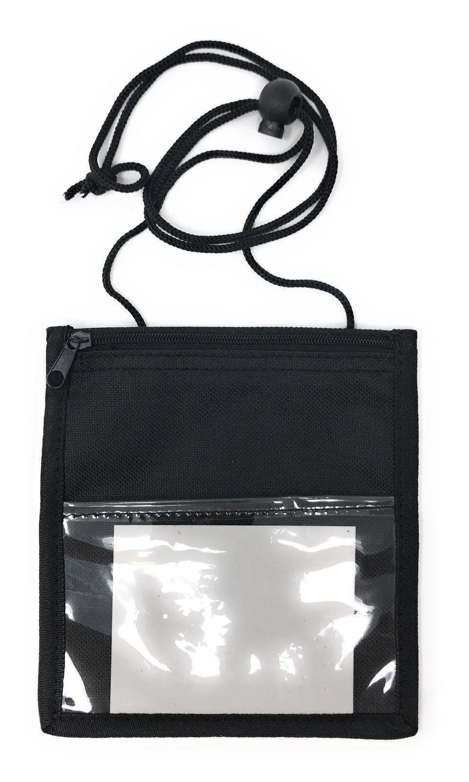 1 Dozen Conference Badge Id Card Holder Trade Show Badge 5X6inch W/Zipper Wholesale Bulk