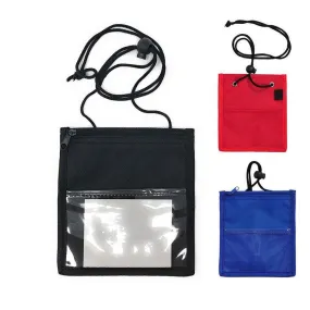 1 Dozen Conference Badge Id Card Holder Trade Show Badge 5X6inch W/Zipper Wholesale Bulk