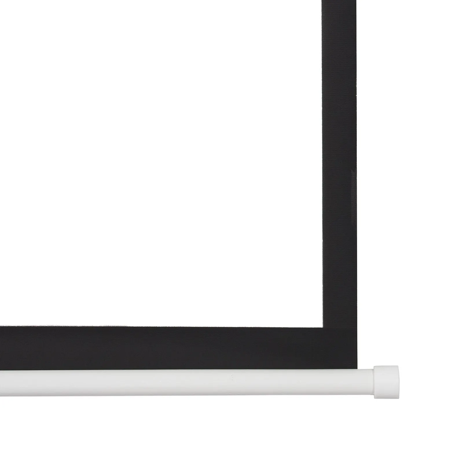 100in HD 4:3 Display Electric Projection Screen w/ Remote - White