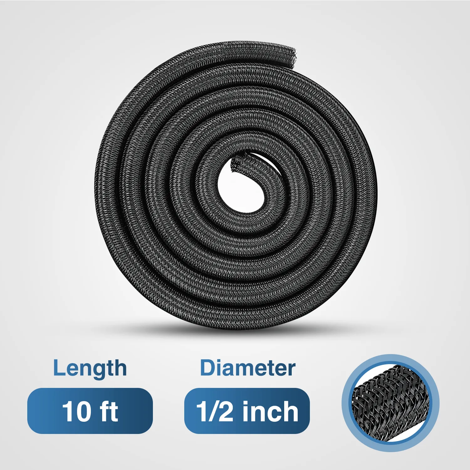 10ft-1/2inch Cable Management Sleeves
