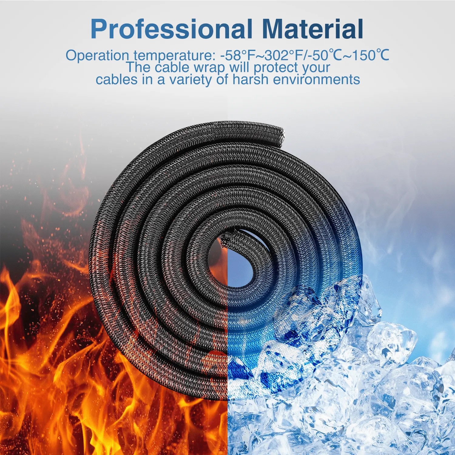 10ft-1/2inch Cable Management Sleeves