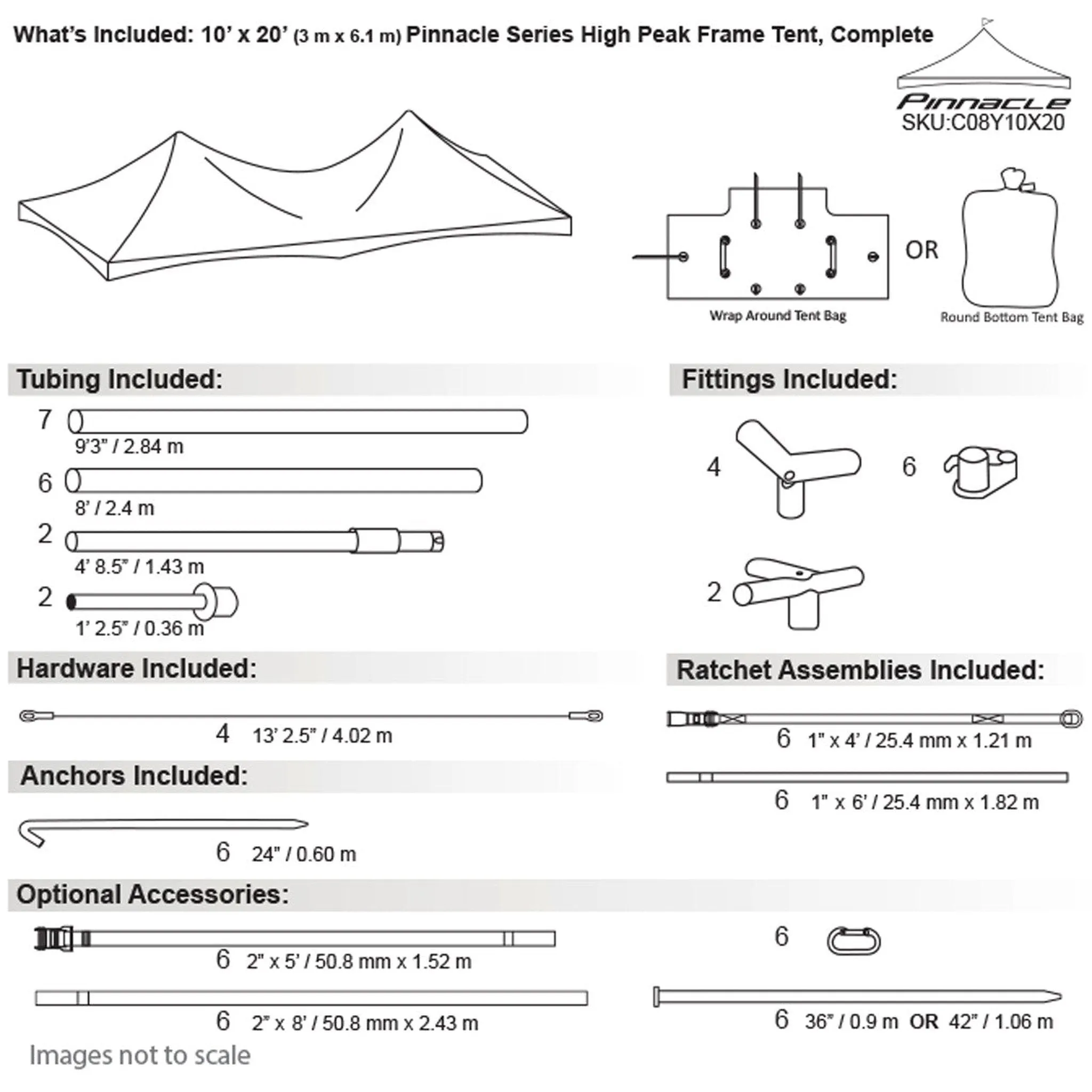 10x20 Pinnacle Frame Tent