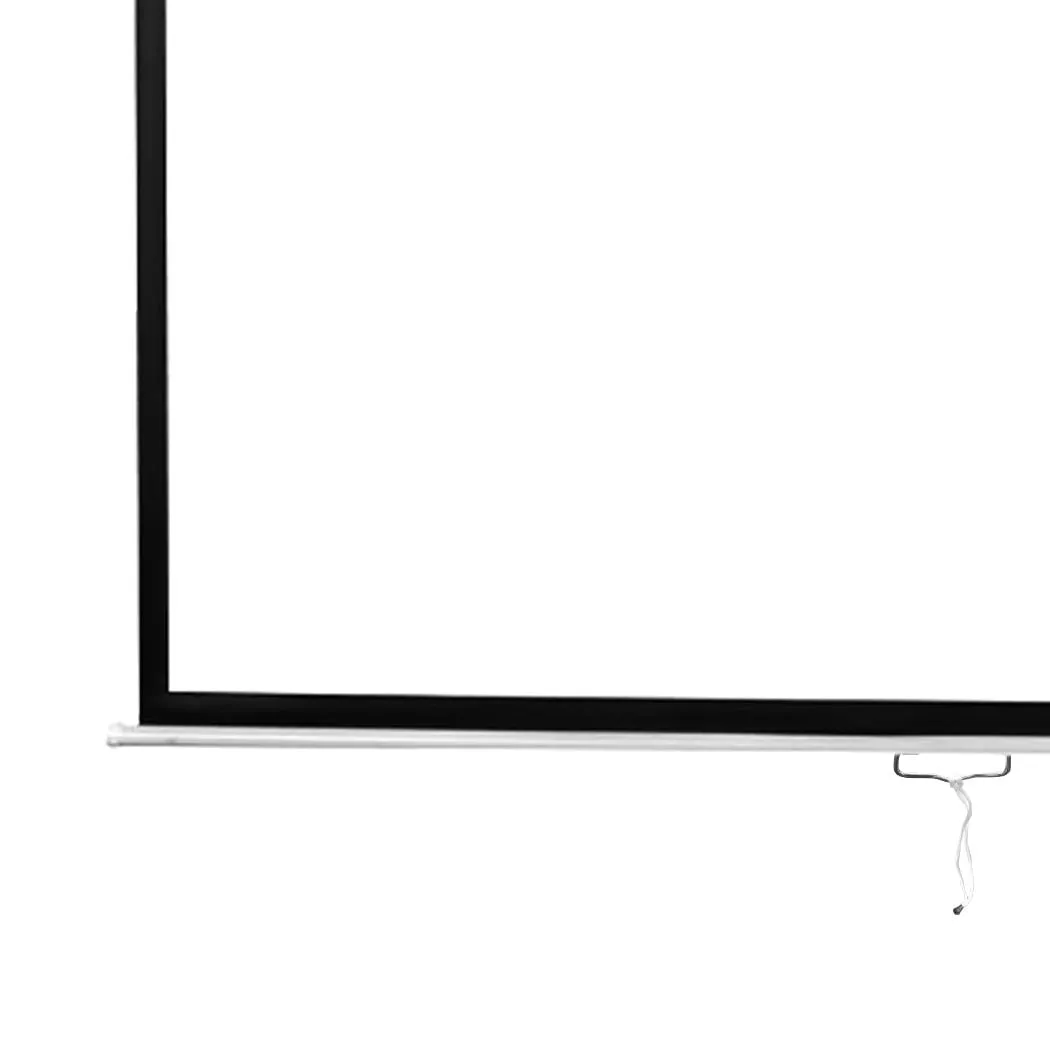 125" Projector Screen Manual Projection 3D Home Cinema Retractable 4:3 Screens