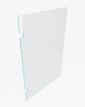 12mm Clear Toughened Heat Soaked Glass - POLARIS PREMIUM Wall/Post GATE - 900mmW x 970mmH