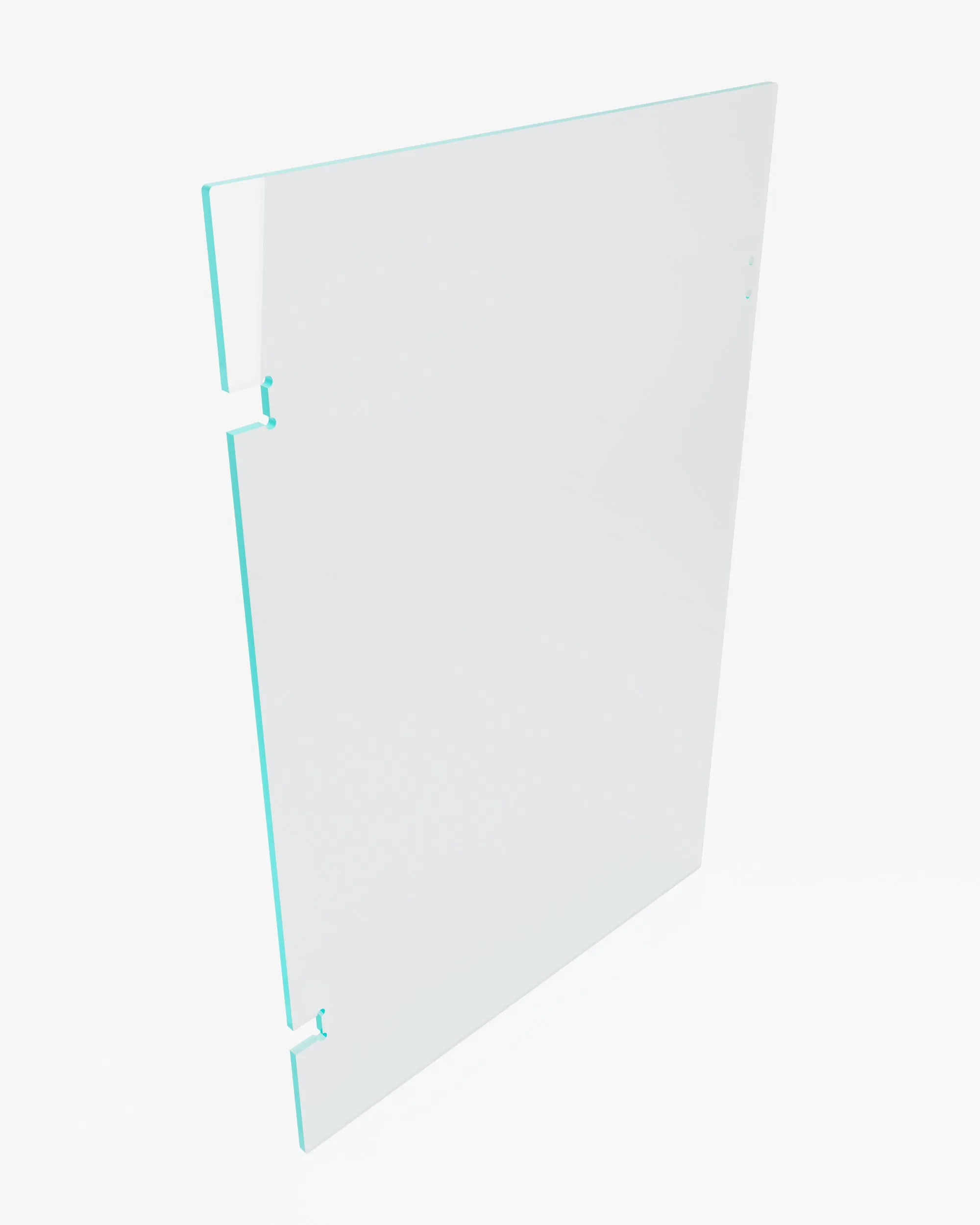 12mm Clear Toughened Heat Soaked Glass - POLARIS PREMIUM Wall/Post GATE - 900mmW x 970mmH