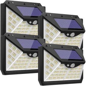 188 LED Solar Light Outdoor 3&4Modes Lamp Waterproof  Motion Sensor