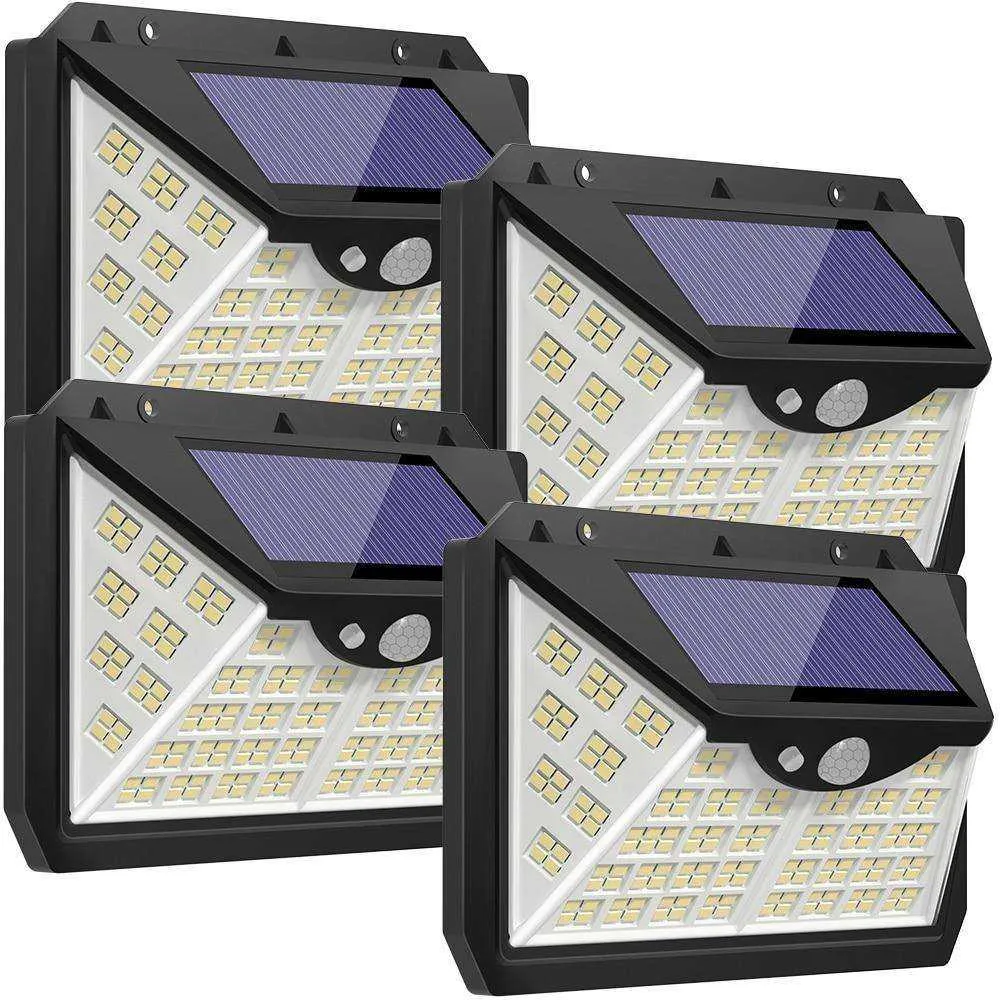 188 LED Solar Light Outdoor 3&4Modes Lamp Waterproof  Motion Sensor
