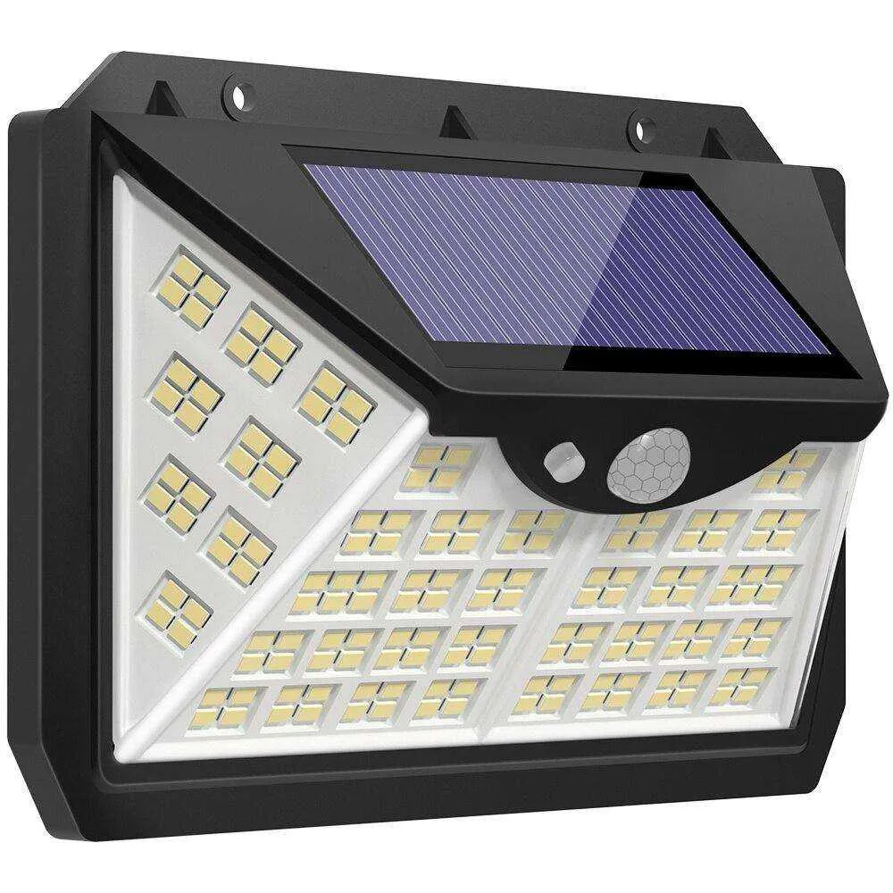 188 LED Solar Light Outdoor 3&4Modes Lamp Waterproof  Motion Sensor