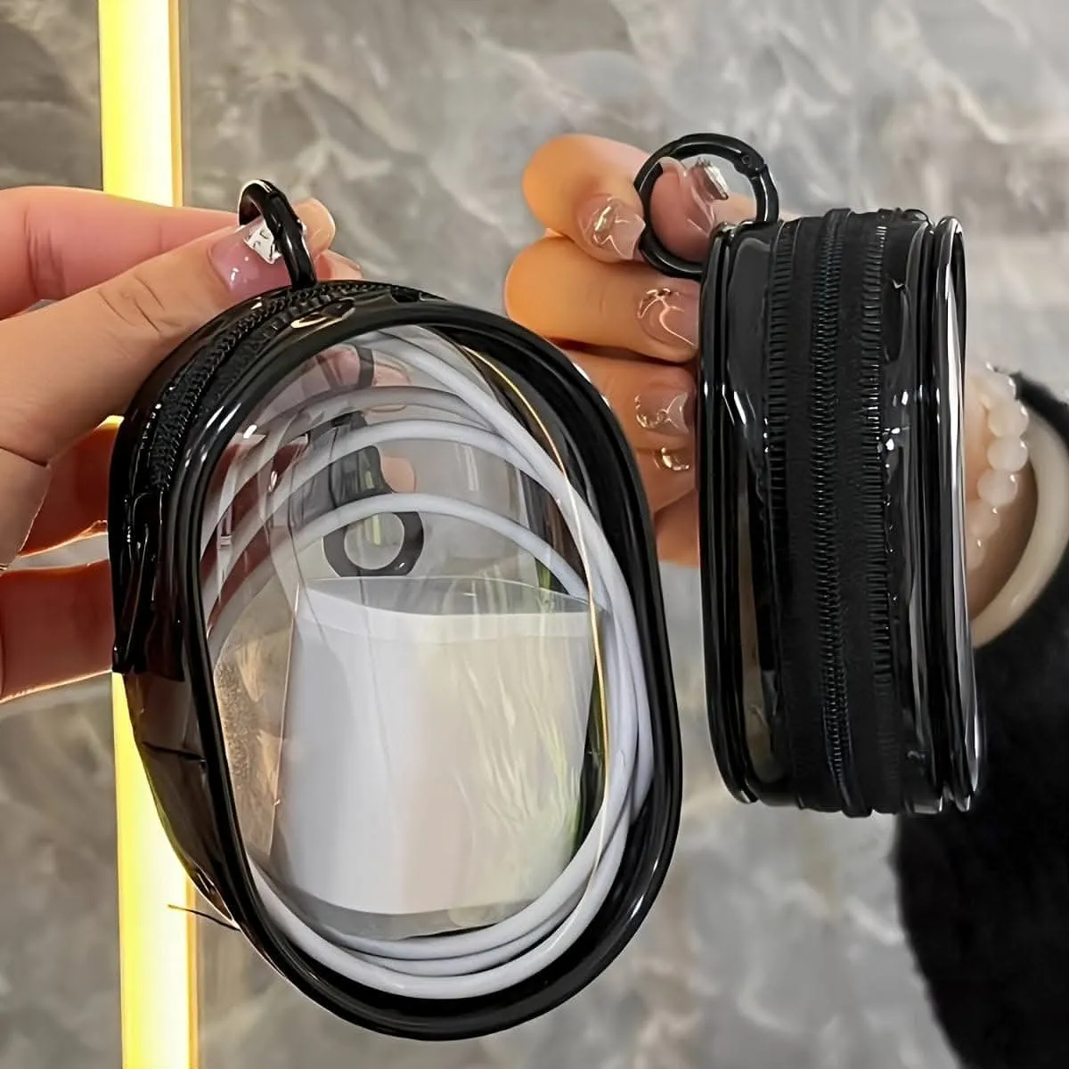 2-Pack Portable Mini Cable Organizer - Travel Accessory