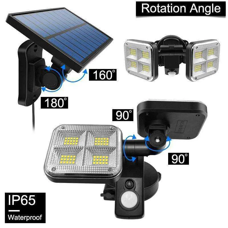 20w Super Bright Solar Lights 120led 122led IP65 Waterproof Lamp