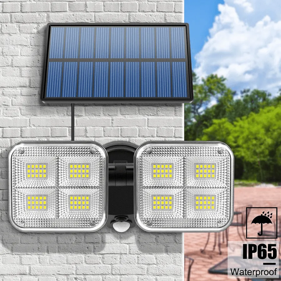20w Super Bright Solar Lights 120led 122led IP65 Waterproof Lamp