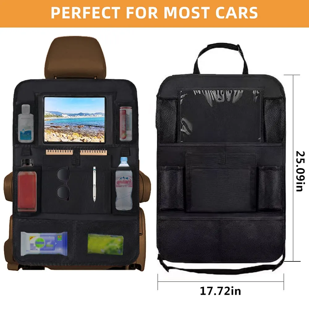 2Pcs Car Back Seat Organizer Backseat Car Organizer Back Seat Storage Bag