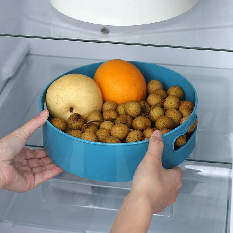 360 Rotating Tray Turntable Kitchen Storage Containers