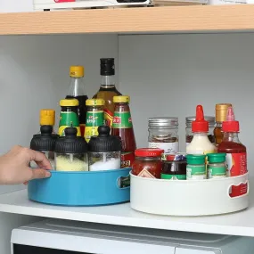 360 Rotating Tray Turntable Kitchen Storage Containers