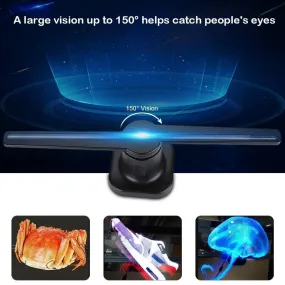3D Hologram LED Display Projector Fan