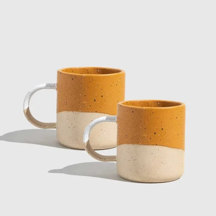 8 oz. Stoneware Mug Set