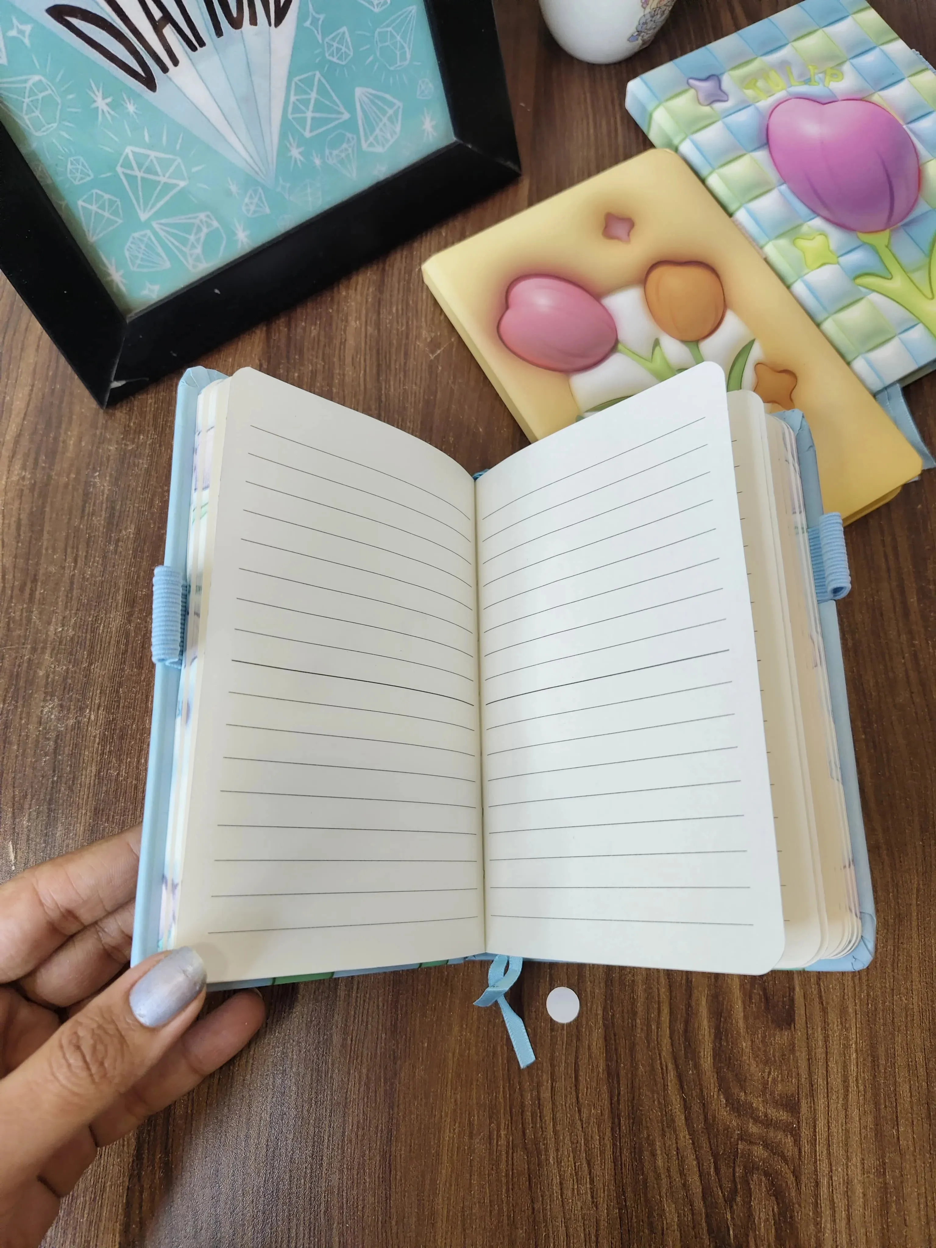 A6 Tulip diaries with pen holders