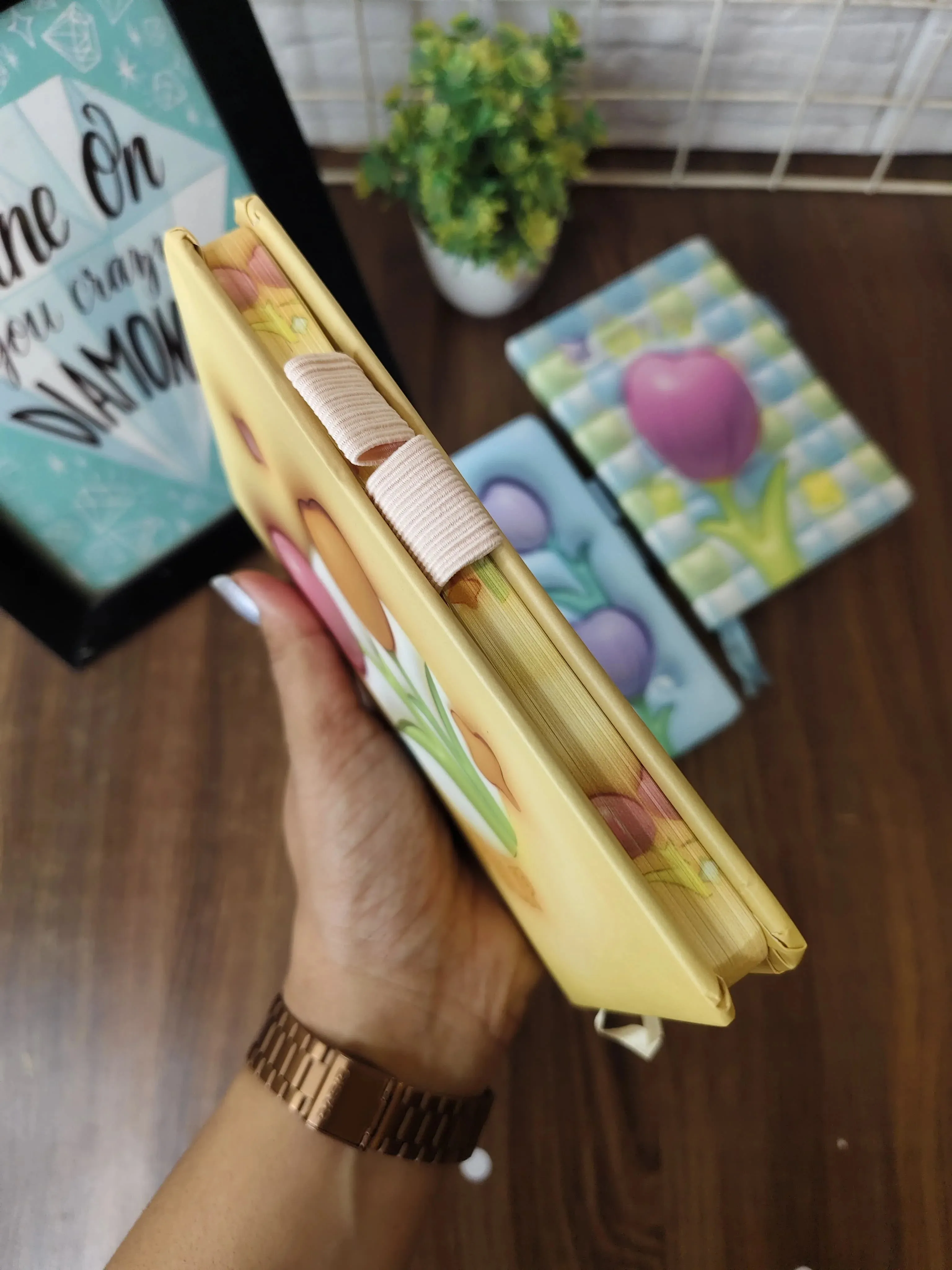 A6 Tulip diaries with pen holders