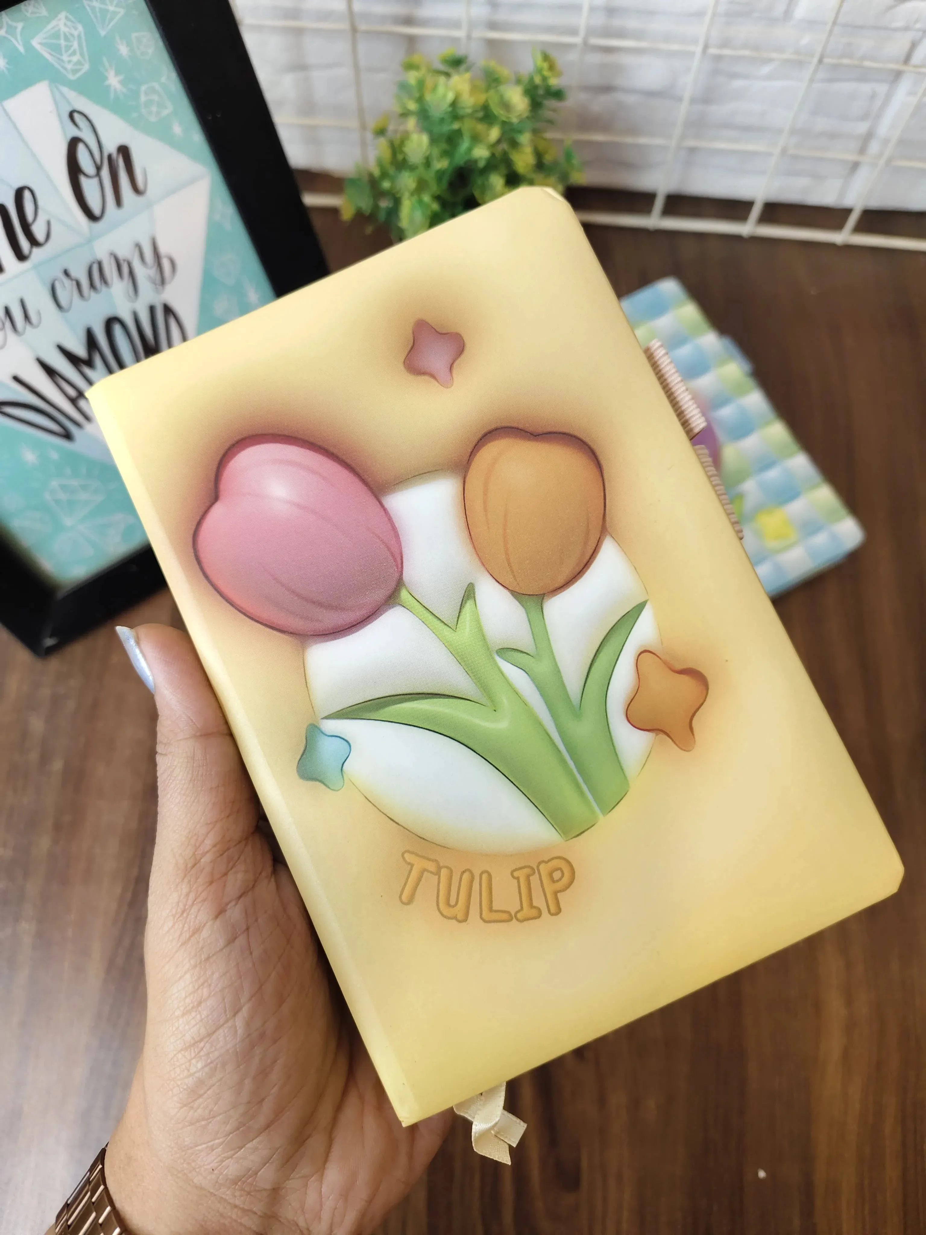 A6 Tulip diaries with pen holders