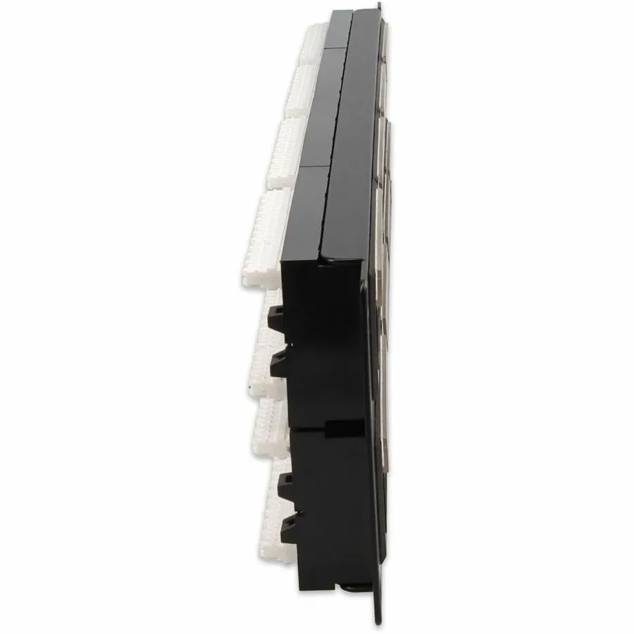 AddOn 19-inch Cat6 48-Port Straight Patch Panel with High Density 110-Type 2U ADD-PPST-48P110C6