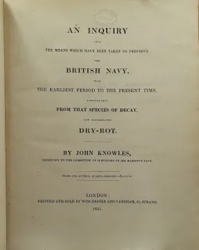 An Inquiry into the means which have been taken to preserve the British Navy