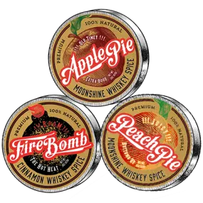 Apple, Peach, Fire Whiskey Spice Combo