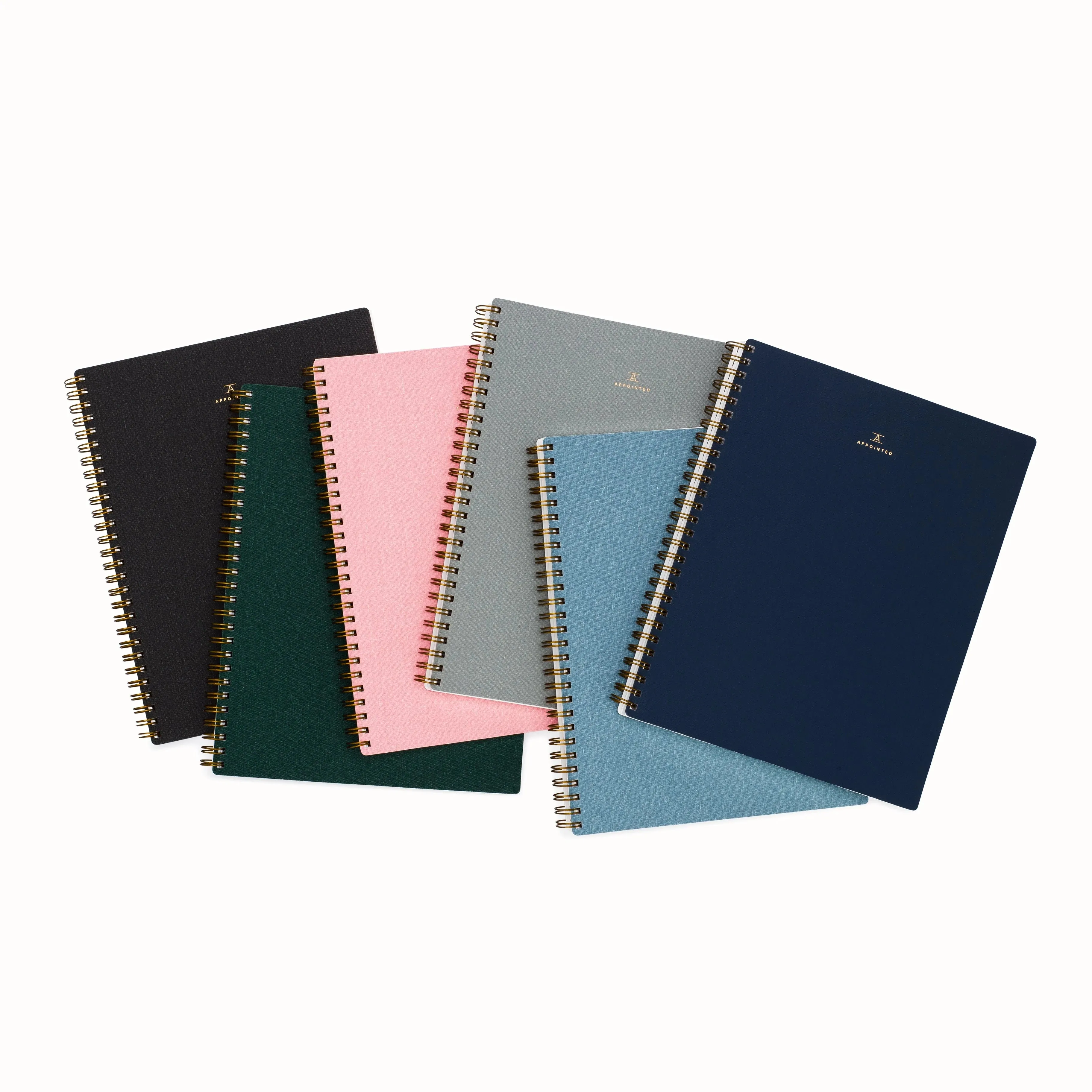 Appointed Notebook in Charcoal Gray (L), Lined/Grid/Blank