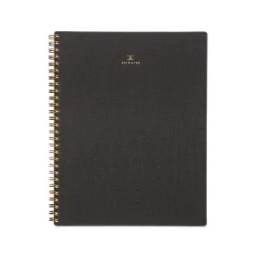 Appointed Notebook in Charcoal Gray (L), Lined/Grid/Blank