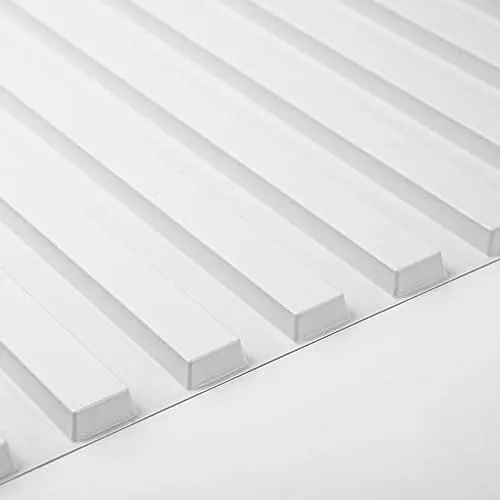 Art3d Slat Wall Panel, 3D Fluted Textured Panel 12-Tile 19.7 x 19.7in. - White