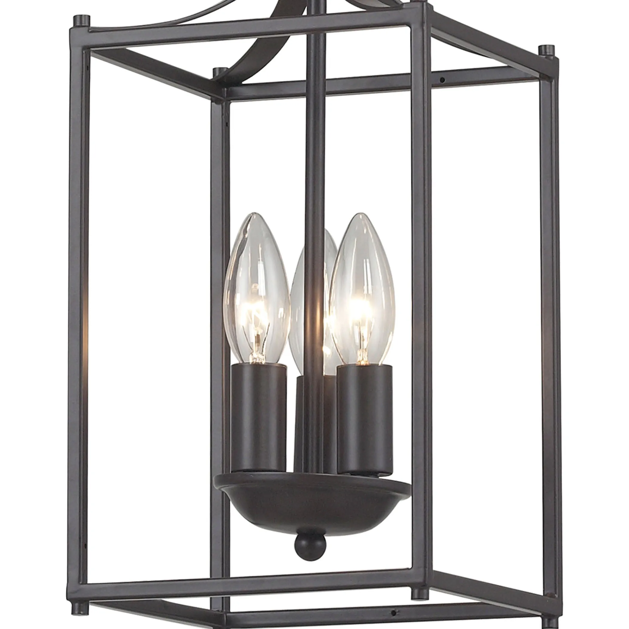 Arthur 7" 3 Light Mini Pendant in Aged Bronze