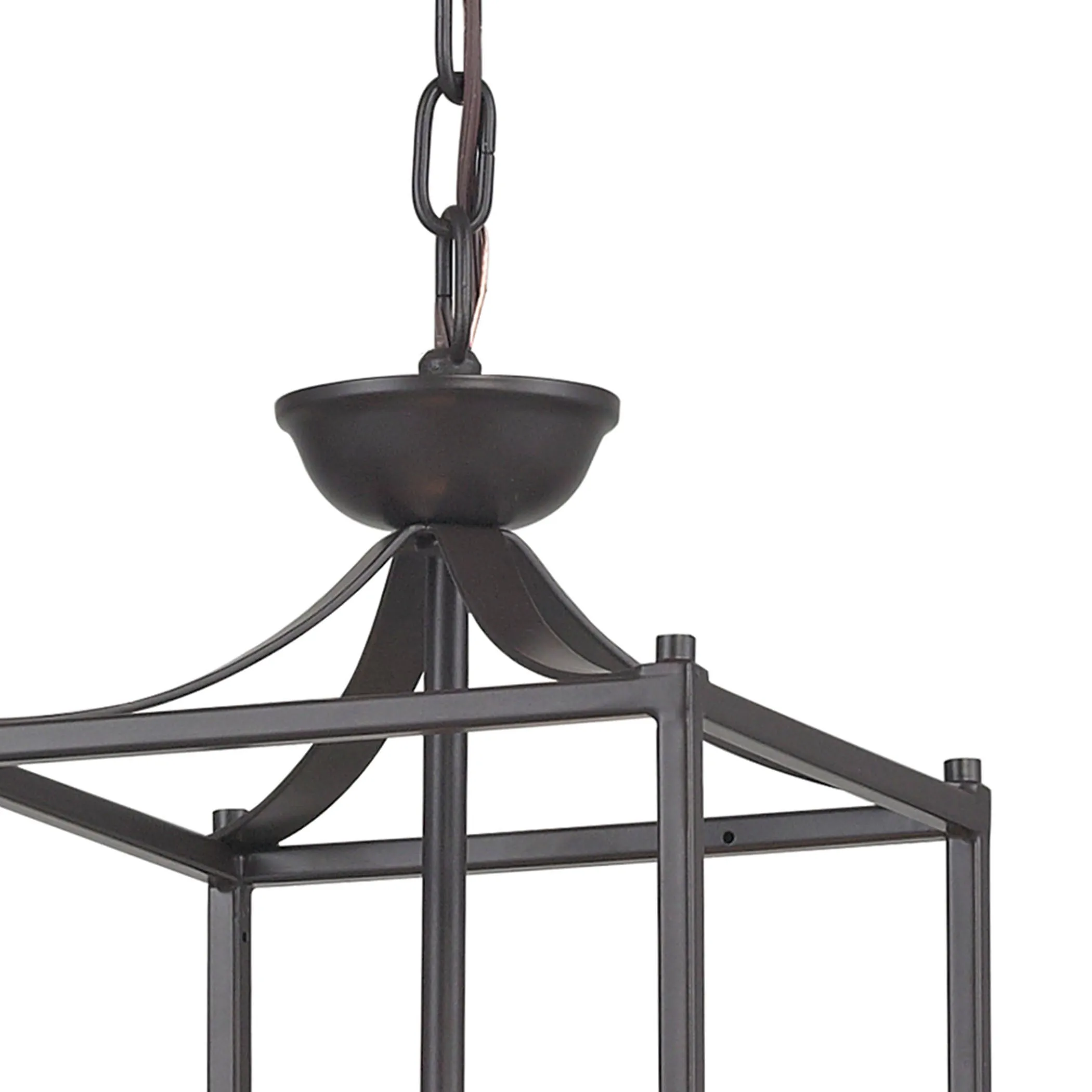 Arthur 7" 3 Light Mini Pendant in Aged Bronze