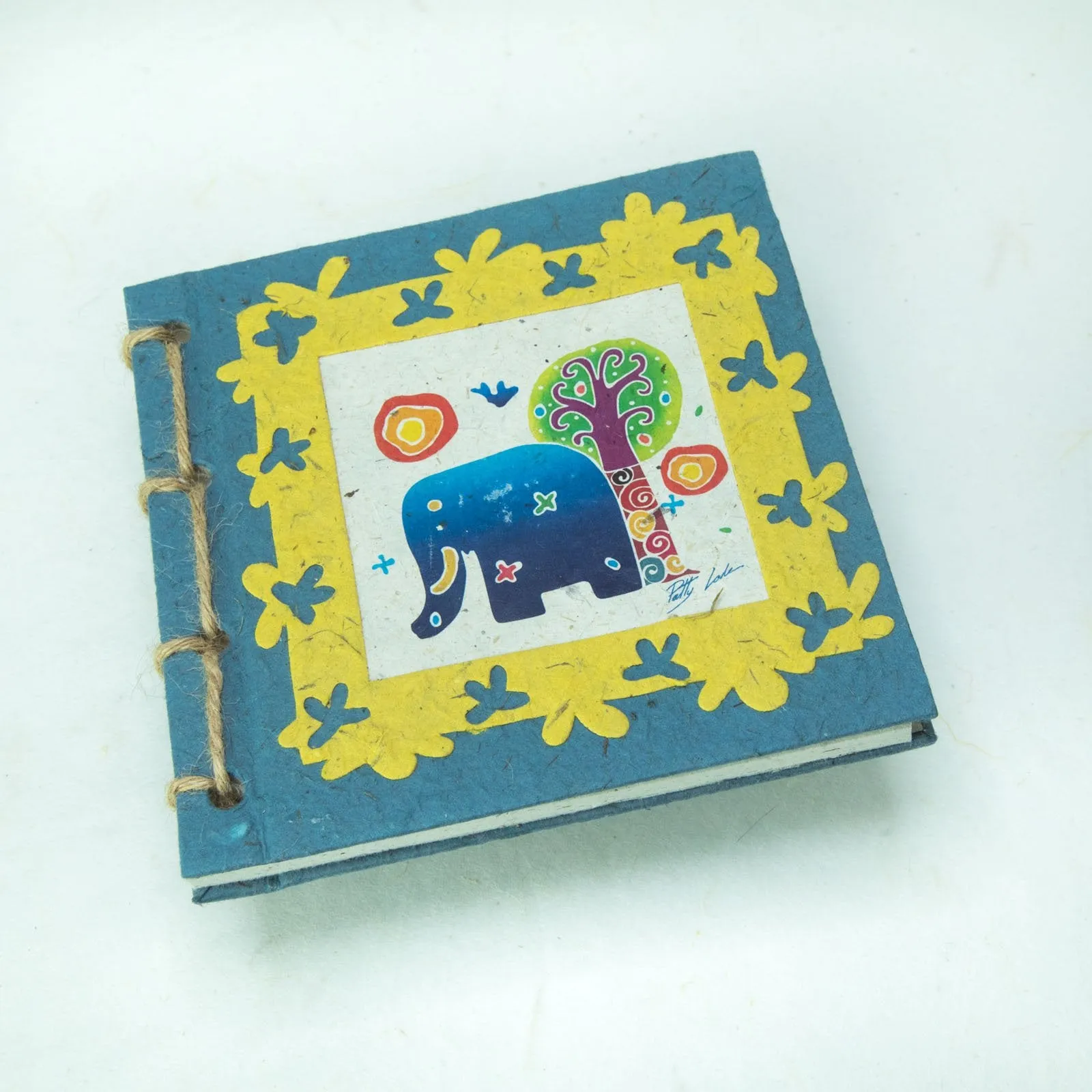 Artist Reproductions - Thailand Themed - Batik Art Set Blue - Twine Eco-friendly Journal and Scratch Pad Set