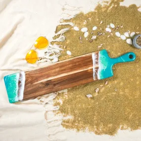 Baguette Acacia Board - Caribbean Blue