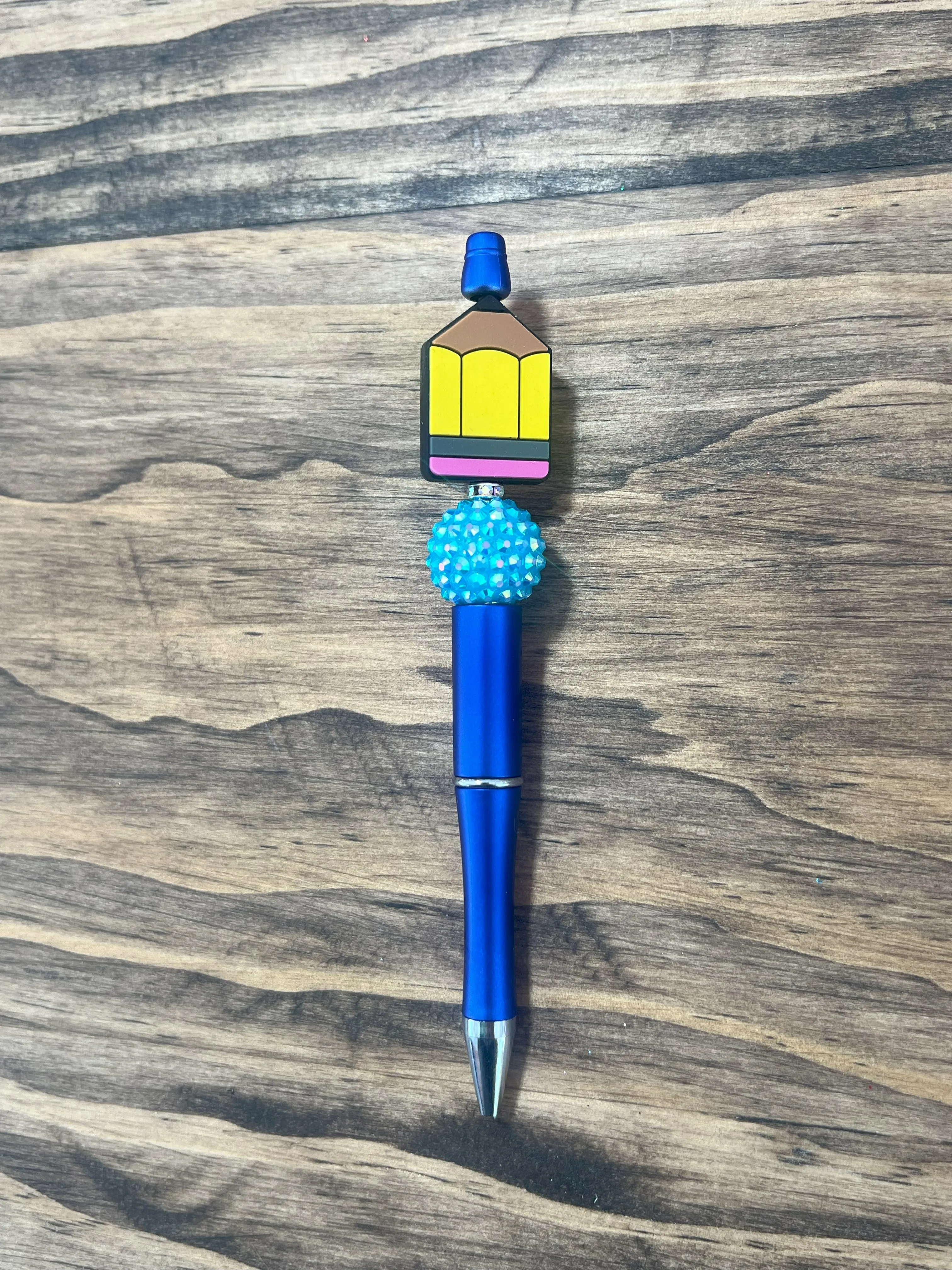 Beaded Pen With Silicon Pencil
