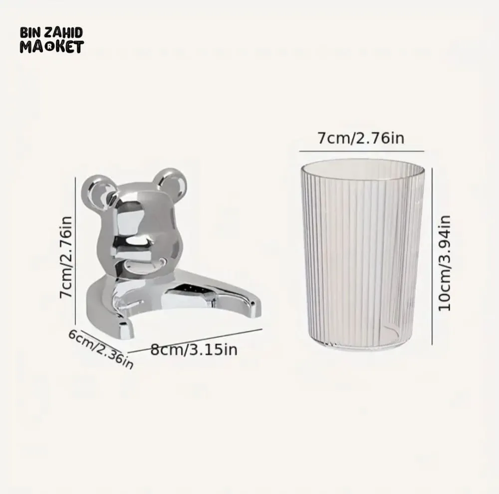 BEAR STORAGE GLASS TYPE HOLDER