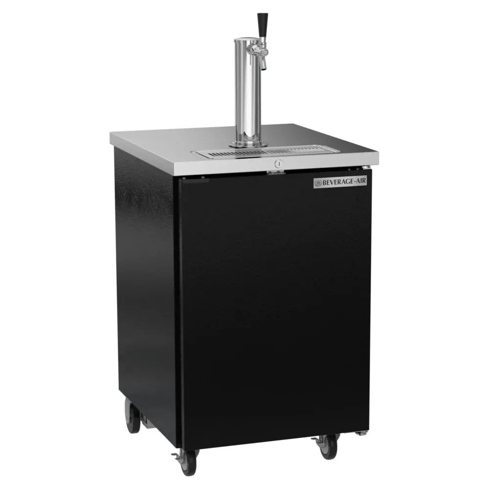 Beverage-Air DD24HC-1-B Single Tap Kegerator Beer Dispenser - Black, (1) 1/2 Keg Capacity