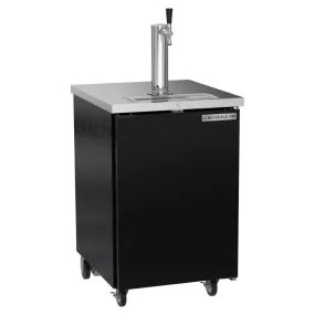 Beverage-Air DD24HC-1-B Single Tap Kegerator Beer Dispenser - Black, (1) 1/2 Keg Capacity
