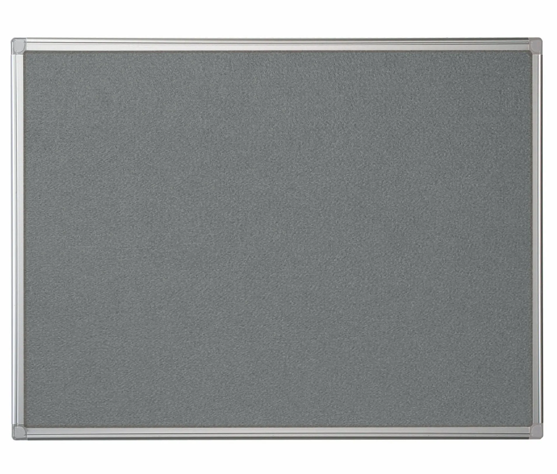 Bi-Office Maya Grey Felt Noticeboard Aluminium Frame 600x450mm - FA0242170