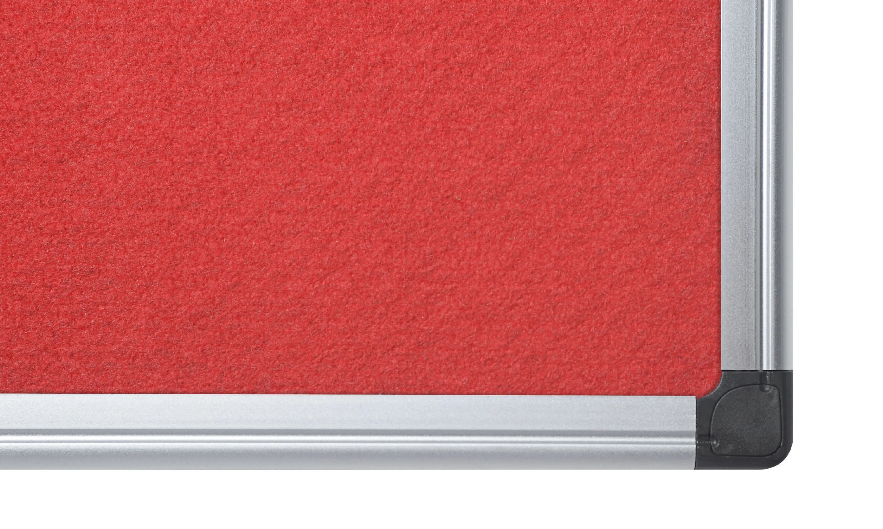 Bi-Office Maya Red Felt Noticeboard Aluminium Frame 1200x1200mm - FA3846170