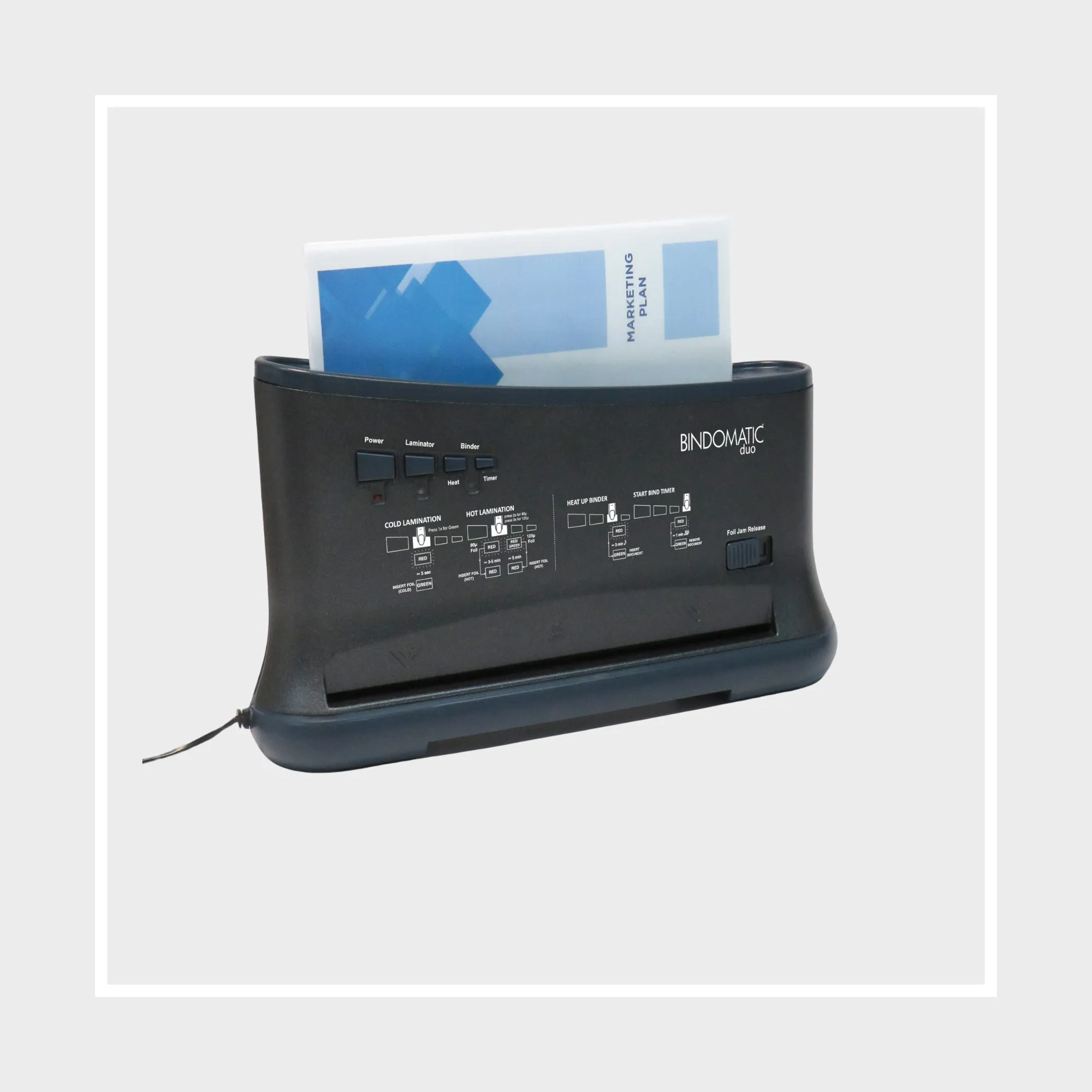 Binder and Laminator | 2-in-1 | Bindomatic Duo
