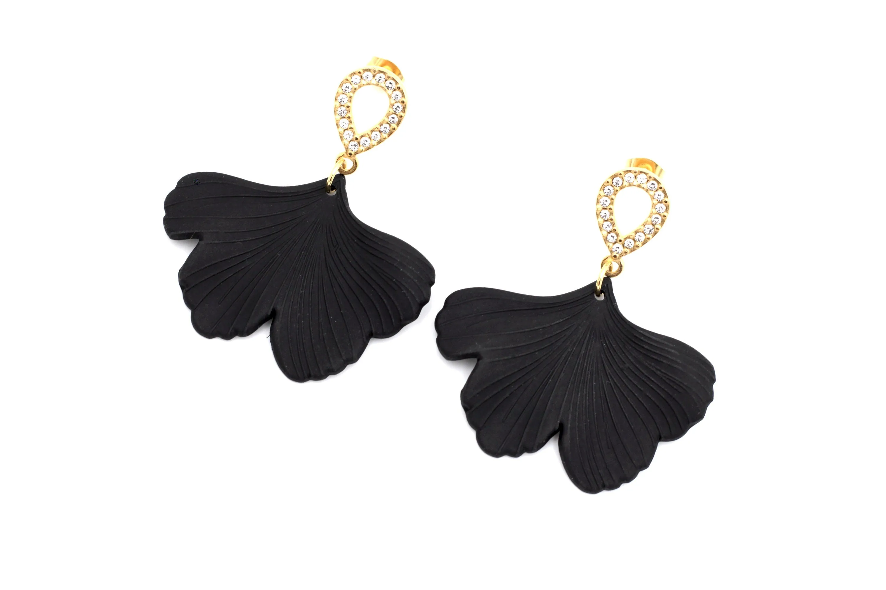 Black Leaf Earrings