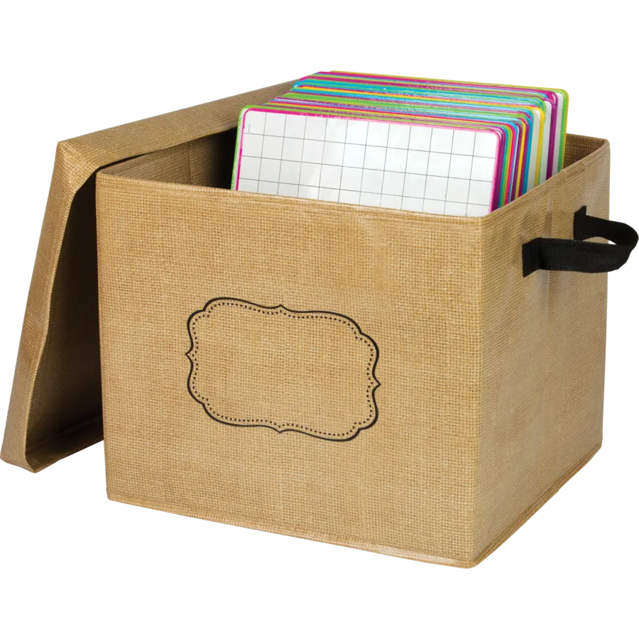 Burlap Storage Box