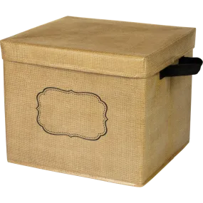 Burlap Storage Box