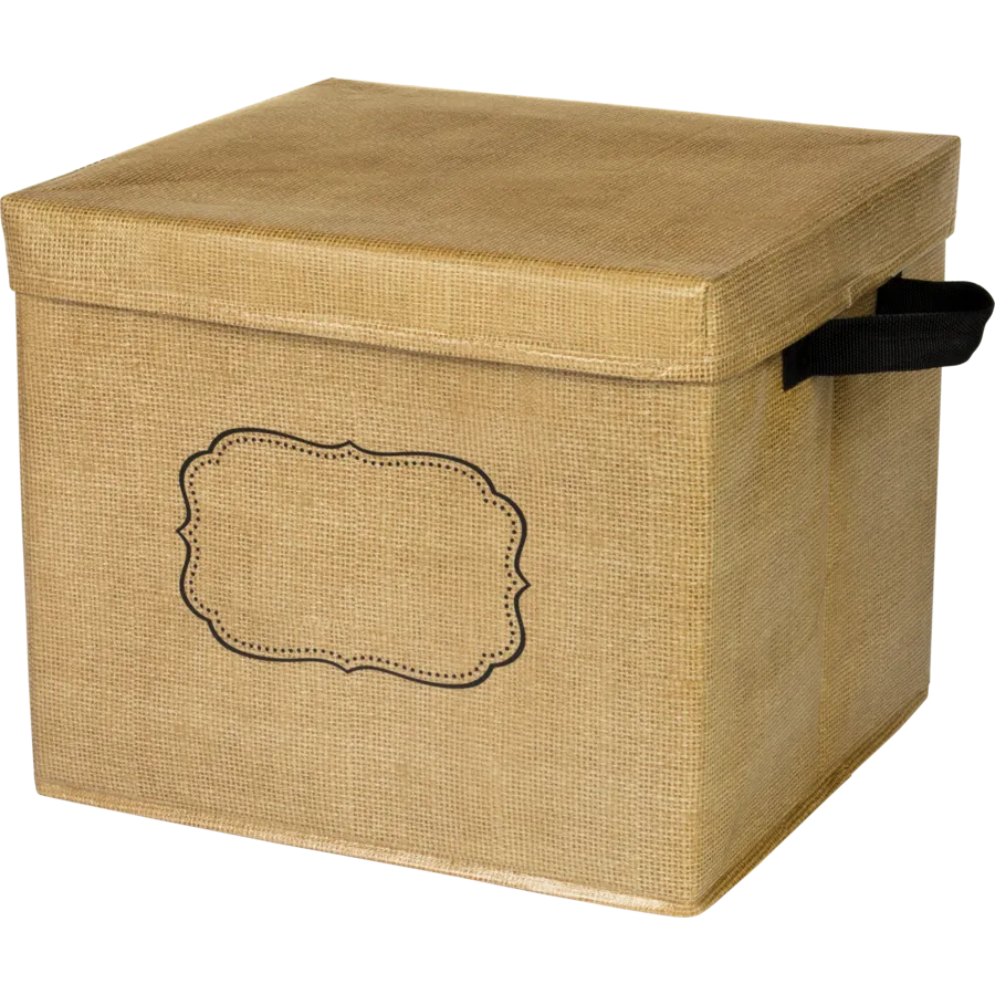 Burlap Storage Box