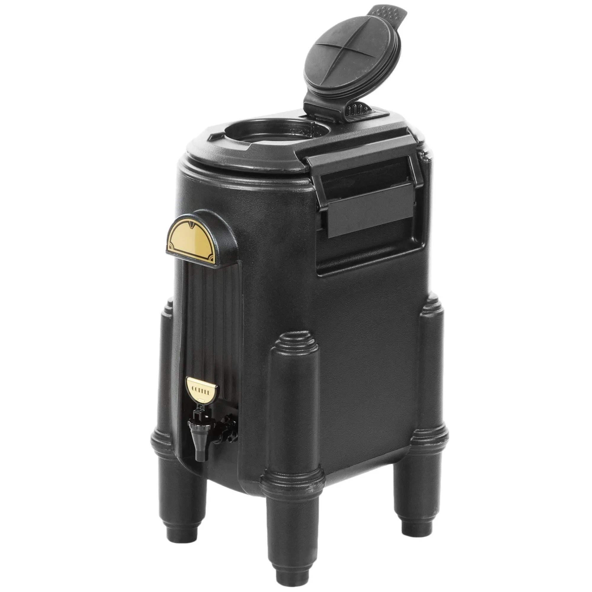 Cambro CSR5110 Camserver 5 Gallon Black Insulated Beverage Dispenser