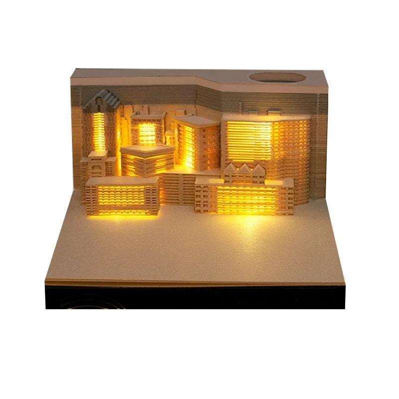 City Buildings 3D Note Pad - Real Estate Marketing Gifts - Customized 3D Note Pads For Business Gifting - Corporate Gifts - Omoshiroi Block