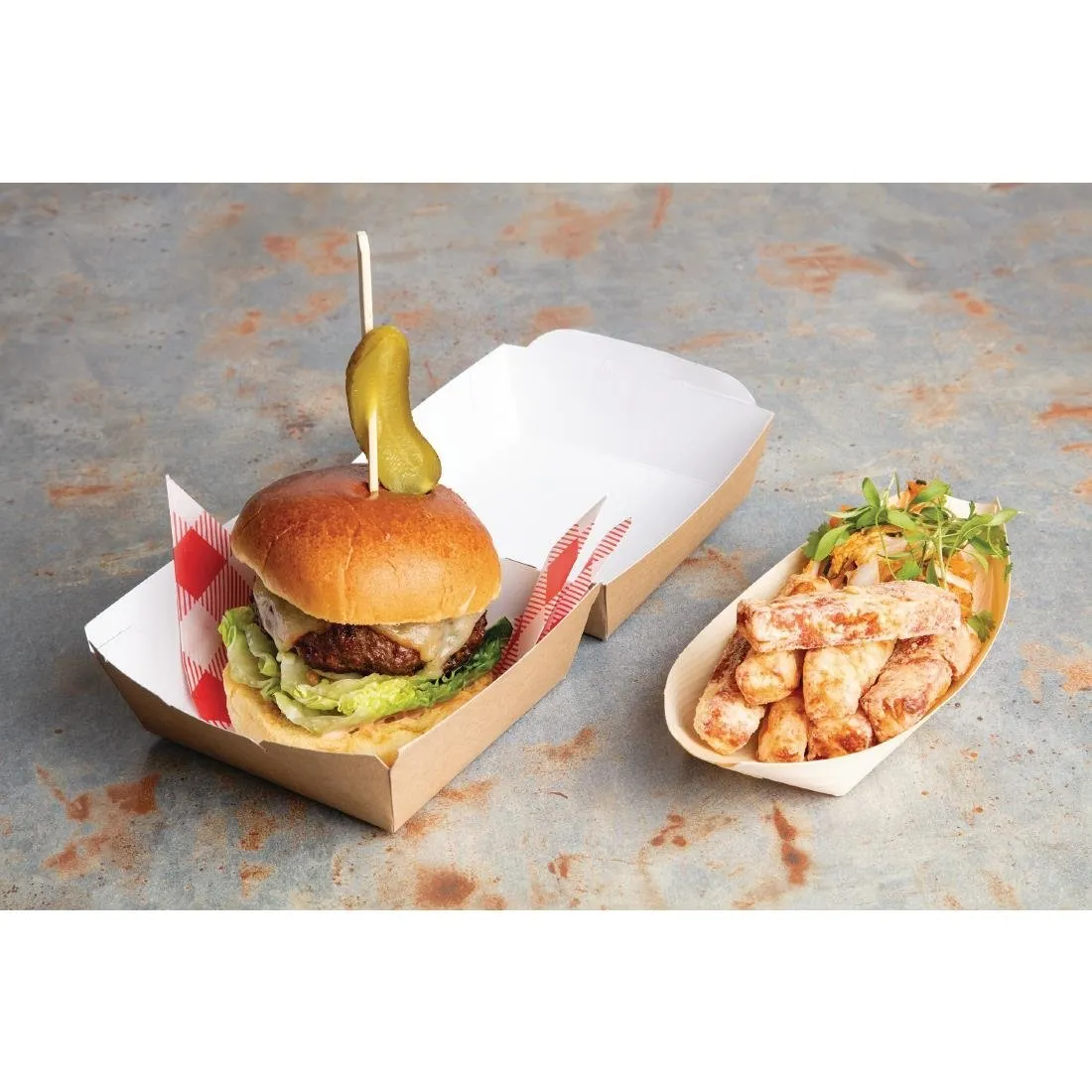 CL657 Greaseproof Paper Sheets Red Gingham 250 x 250mm (Pack of 200)
