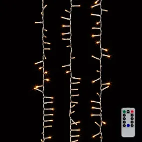 Clear Snake Garland With Warm White Lights-73.8'