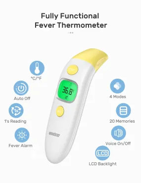 CocoBear-Infrarot-Fieberthermometer-Stirn-Ohr-Raum-Objekttemperatur-Thermometer-digitales-Thermometer-f-r